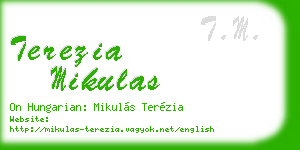 terezia mikulas business card