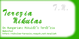 terezia mikulas business card